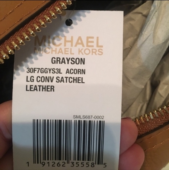Michael Kors Grayson LG Convertible Satchel Purse NWT - Picture 4 of 6